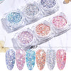 Mixed Rose Gold Nail Glitter Set Holographic Mirror Hexagon Sequin Flakes