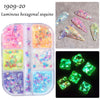 Nail Art Sugar Powder Shiny Candy Nail Chrome Pigment Dust Pink Blue Green Glitter Chrome Powder Sequin Manicure Decor
