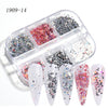 Nail Art Sugar Powder Shiny Candy Nail Chrome Pigment Dust Pink Blue Green Glitter Chrome Powder Sequin Manicure Decor
