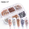 Nail Art Sugar Powder Shiny Candy Nail Chrome Pigment Dust Pink Blue Green Glitter Chrome Powder Sequin Manicure Decor
