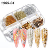 Nail Art Sugar Powder Shiny Candy Nail Chrome Pigment Dust Pink Blue Green Glitter Chrome Powder Sequin Manicure Decor