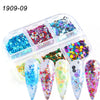 Nail Art Sugar Powder Shiny Candy Nail Chrome Pigment Dust Pink Blue Green Glitter Chrome Powder Sequin Manicure Decor