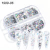 Nail Art Sugar Powder Shiny Candy Nail Chrome Pigment Dust Pink Blue Green Glitter Chrome Powder Sequin Manicure Decor