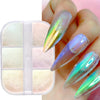 Nail Art Sugar Powder Shiny Candy Nail Chrome Pigment Dust Pink Blue Green Glitter Chrome Powder Sequin Manicure Decor