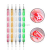 Multiple Nail Art Brush Design Tip Drawing Carving Dotting Nail Pen Builder Flat Liner Acrylic Gel Polish Tool Manicure