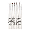 Multiple Nail Art Brush Design Tip Drawing Carving Dotting Nail Pen Builder Flat Liner Acrylic Gel Polish Tool Manicure