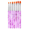Multiple Nail Art Brush Design Tip Drawing Carving Dotting Nail Pen Builder Flat Liner Acrylic Gel Polish Tool Manicure