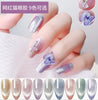 Cateye gel cat magnetic Nail Gel Silver Holographics Glitter Gel Nail Polish Magnetic Gel Polish For Nails Design