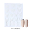 Rose Gold Striping Tape Nail Design Stripe Lines Geometry 3D Slider for Nails Gel Polish Sticker Decals for Manicure
