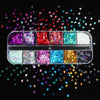 Double Layer Glitter Powder Drill Nail Art Manicure Tools Profesional Jewelry Recycling Box Storage Portable Container White DIY
