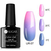 UR SUGAR 7.5ml Thermal 3-layers Color Changing UV Gel Polish Shimmer Glitter Nail Gel Polish Soak Off Nail Art Gel Varnishes