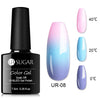UR SUGAR 7.5ml Thermal 3-layers Color Changing UV Gel Polish Shimmer Glitter Nail Gel Polish Soak Off Nail Art Gel Varnishes
