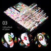 10 Sheets Nail Transfer Foil Marble Nail Art Stickers Retro Pattern Nail Art Decals DIY Nails Accessories 4*100cm