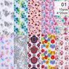 10 Sheets Nail Transfer Foil Marble Nail Art Stickers Retro Pattern Nail Art Decals DIY Nails Accessories 4*100cm