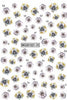 3D Nail Art Stickers Bohemia Gary Flowers Image Nails Stickers for Nails Sticker Decorations Manicure
