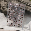 3D Nail Art Stickers Bohemia Gary Flowers Image Nails Stickers for Nails Sticker Decorations Manicure