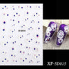 1PC White 5D Acrylic Engraved Flower Nail Sticker Embossed Lace Butterfly Decals Sliders Japanese Nail Art Decoration Tip