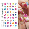 Fire Flame Nail Art Stickers 3D Pink Black Design Adhesive Slider Foils Blue DIY Wraps Summer Decoration Decals