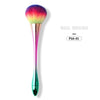 Colorful Soft Nail Art Brush Nail Art Manicure Pedicure Dust Powder Cleaning Professional Clean Brush Makeup Tools Nail Care