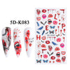 1PCS 5D Nail Stickers Flowers Lace Gel Decals Acrylic Engraved Sliders Embossed Foils Manicure Nail Art Decorations LA5D-K-2