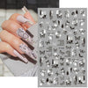 1PCS 5D Nail Stickers Flowers Lace Gel Decals Acrylic Engraved Sliders Embossed Foils Manicure Nail Art Decorations LA5D-K-2
