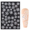 1PCS 5D Nail Stickers Flowers Lace Gel Decals Acrylic Engraved Sliders Embossed Foils Manicure Nail Art Decorations LA5D-K-2