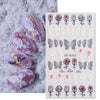 1PCS 5D Nail Stickers Flowers Lace Gel Decals Acrylic Engraved Sliders Embossed Foils Manicure Nail Art Decorations LA5D-K-2