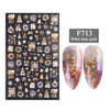 1PCS 5D Nail Stickers Flowers Lace Gel Decals Acrylic Engraved Sliders Embossed Foils Manicure Nail Art Decorations LA5D-K-2
