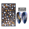 1PCS 5D Nail Stickers Flowers Lace Gel Decals Acrylic Engraved Sliders Embossed Foils Manicure Nail Art Decorations LA5D-K-2
