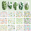 Nails Sunflower Stickers Nail Art Water Decals Butterfy Spring Floral Manicure Decoration Wraps
