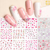 Nails Sunflower Stickers Nail Art Water Decals Butterfy Spring Floral Manicure Decoration Wraps