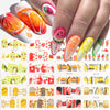 Nails Sunflower Stickers Nail Art Water Decals Butterfy Spring Floral Manicure Decoration Wraps