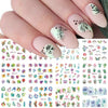 Nails Sunflower Stickers Nail Art Water Decals Butterfy Spring Floral Manicure Decoration Wraps