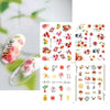 Nails Sunflower Stickers Nail Art Water Decals Butterfy Spring Floral Manicure Decoration Wraps