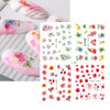 Nails Sunflower Stickers Nail Art Water Decals Butterfy Spring Floral Manicure Decoration Wraps