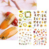 Nails Sunflower Stickers Nail Art Water Decals Butterfy Spring Floral Manicure Decoration Wraps