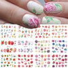 Nails Sunflower Stickers Nail Art Water Decals Butterfy Spring Floral Manicure Decoration Wraps