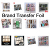 10 Rolls/Bag Holograp Luxury Logo Nail Transfer Foil 4*50CM  Designer Watermark Decals  Manicure Decoration