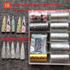 10 Rolls/Bag Holograp Luxury Logo Nail Transfer Foil 4*50CM  Designer Watermark Decals  Manicure Decoration