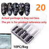 10 Rolls/Bag Holograp Luxury Logo Nail Transfer Foil 4*50CM  Designer Watermark Decals  Manicure Decoration