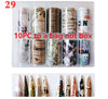 10 Rolls/Bag Holograp Luxury Logo Nail Transfer Foil 4*50CM  Designer Watermark Decals  Manicure Decoration