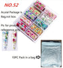 10 Rolls/Bag Holograp Luxury Logo Nail Transfer Foil 4*50CM  Designer Watermark Decals  Manicure Decoration