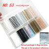 10 Rolls/Bag Holograp Luxury Logo Nail Transfer Foil 4*50CM  Designer Watermark Decals  Manicure Decoration