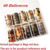 10 Rolls/Bag Holograp Luxury Logo Nail Transfer Foil 4*50CM  Designer Watermark Decals  Manicure Decoration