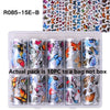 10 Rolls/Bag Holograp Luxury Logo Nail Transfer Foil 4*50CM  Designer Watermark Decals  Manicure Decoration