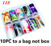 10 Rolls/Bag Holograp Luxury Logo Nail Transfer Foil 4*50CM  Designer Watermark Decals  Manicure Decoration