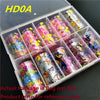 10 Rolls/Bag Holograp Luxury Logo Nail Transfer Foil 4*50CM  Designer Watermark Decals  Manicure Decoration