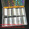 10 Rolls/Bag Holograp Luxury Logo Nail Transfer Foil 4*50CM  Designer Watermark Decals  Manicure Decoration