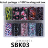 10 Rolls/Bag Holograp Luxury Logo Nail Transfer Foil 4*50CM  Designer Watermark Decals  Manicure Decoration