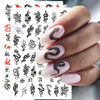 3D Dragon Snake Design Nail Stickers Women Love Nail Art Tattoo Slider Gel Polish Decal Temporary Tattoo Decorations